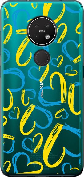 Чехол на Nokia 6.2 Сердца UA "5292u-2018-17620"