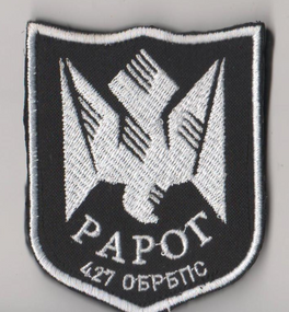 Шеврон РАРОГ / білий
