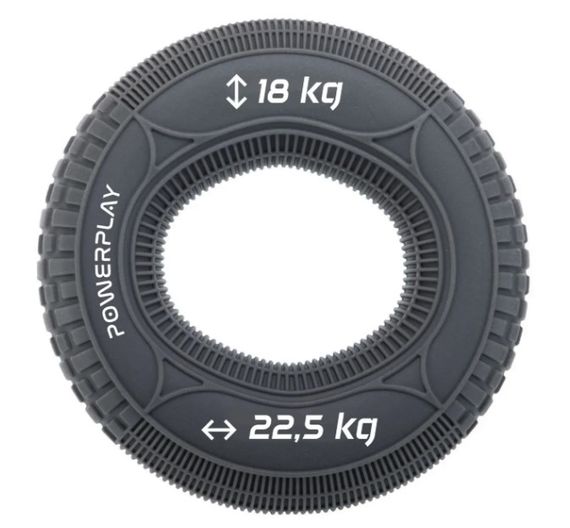 Еспандер кистьовий силіконовий PowerPlay PP-4330 Hand Grip Loops Medium 18-22,5-36 кг Сірий (PP_4330_Grey_(18-22.5kg))