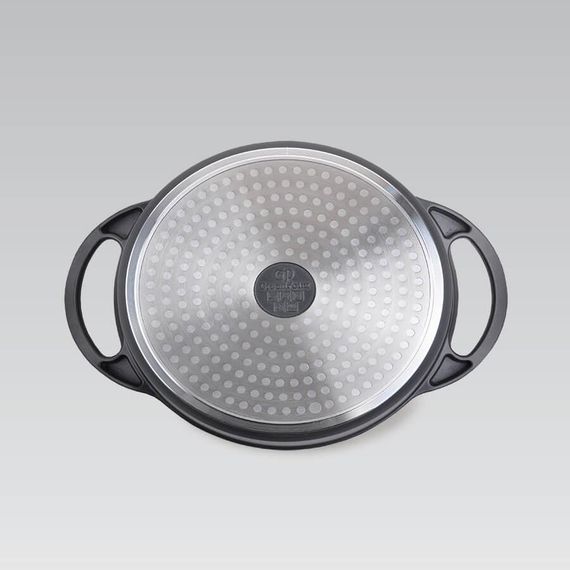 Каструля Maestro Shallow MR-4328-S, 3.8 л, 28 см, алюмінієва з кришкою та антипригарним покриттям | Зображення 3