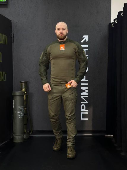 Тактичний Військовий Комплект Олива Ягуар 4.5.0. Jaguar Olive Убакс +Штани Under Body Armor Combat Shirt | Зображення 3