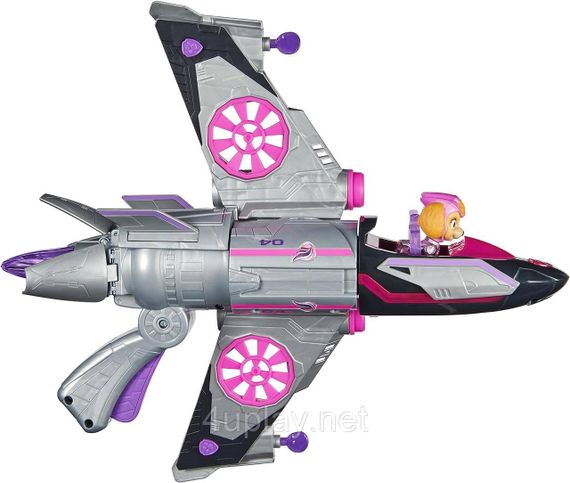 Щенячий Патруль Мегакіно Великий літак-трансформер і фігурка Скай Paw Patrol Mighty Movie Rescue Jet with Skye | Зображення 6