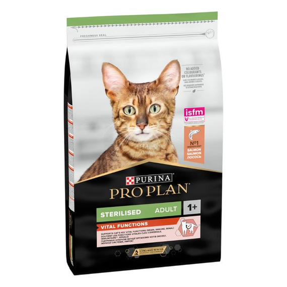 Сухий корм Purina Pro Plan Sterilised Adult 1+ Vital Functions для стерилізованих котів з лососем 10 кг | Зображення 2