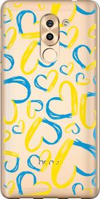 Чехол на Huawei Honor 6X Сердца UA "5292u-460-17620"