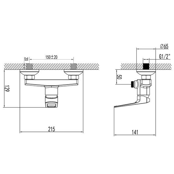 Змішувач для душа Corso BOLSENA CB-1D137C | Зображення 1