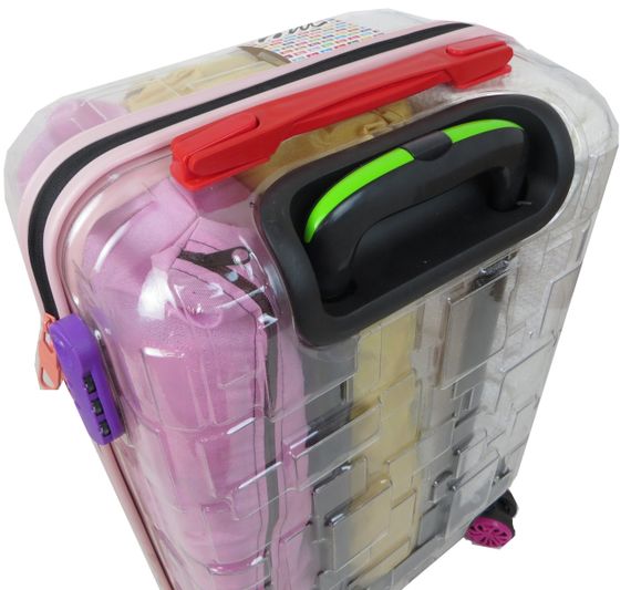 Прозора маленька пластикова валіза + комплект органайзерів 42L My Luggage | Зображення 8