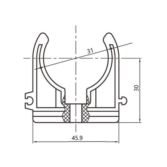 Кріплення PPR Blue Ocean "Білий" 32 | Зображення 1