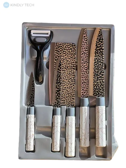 Ножі кухонні Kitchen knife B8291 XPRO білий(43782-B8291_278)