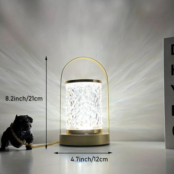 Портативна металева настільна LED-лампа D15 Акумуляторна лампа із сенсорним керуванням | Зображення 3