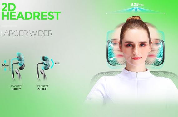 Кресло компьютерное ERGOHUMAN ELITE 2 (EHE2-AG-HAM-5D-L) сетка T-168-B6 GREEN | Зображення 5