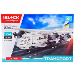 Конструктор ТРАНСПОРТ Літак МАУ 1154 дет. PL-921-396 IBLOCK в коробці (6902095194449)