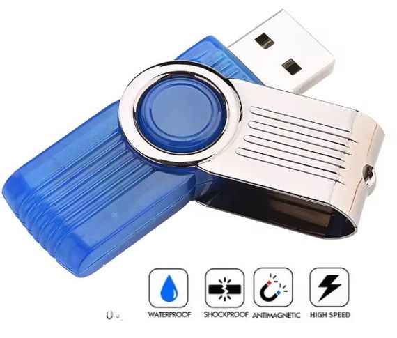 Водонепроникнена флешка USB флешнакопичувач PenDrive 16Gb | Зображення 1