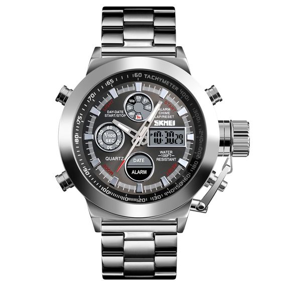 Чоловічий годинник Skmei 1515SI Silver