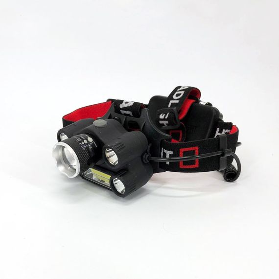 Светодиодный налобный фонарик Bailong BL-T64-T6+4XPE+COB, Водонепроницаемый фонарик, Фонарик BE-919 налобный | Зображення 9