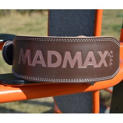 Атлетический пояс MadMax MFB-246 Full leather шкіряний Chocolate Brown XL (MFB-246_XL) | Зображення 4