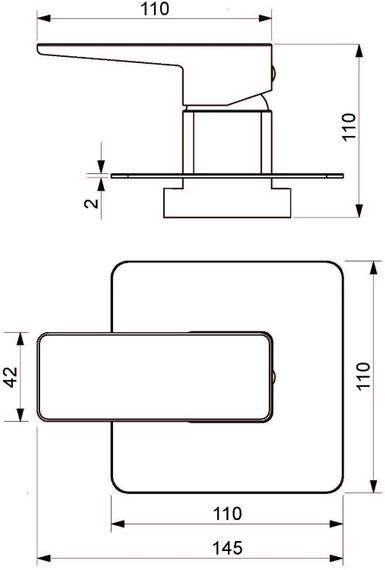 Смеситель скрытого монтажа для душа Omnires Parma chrome (PM7445CR) | Зображення 1