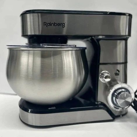 Стаціонарний кухонний міксер тістоміс Rainberg RB-8086 з металевою чашею планетарний 5л 3800Вт | Зображення 1
