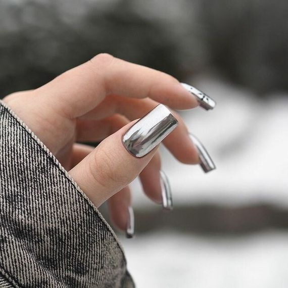 Дзеркальна втирка №2 (світло-срібна) + аплікатор