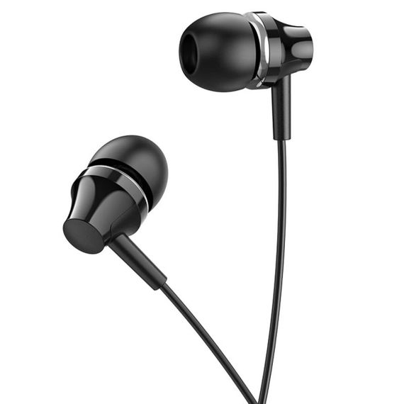 Навушники BOROFONE BM74 Singer universal earphones with microphone Black | Зображення 1