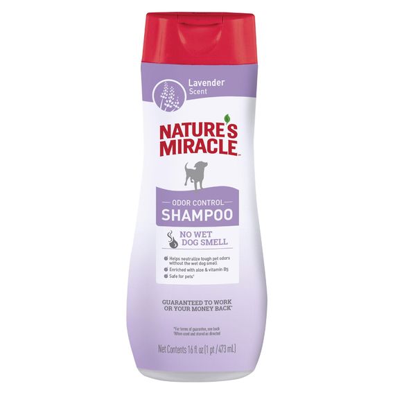 Шампунь Nature's Miracle Odor Control Melon Shampoo проти запаху вовни у собак з ароматом лаванди 473 мл