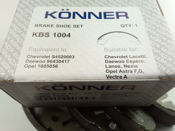 Колодки задні гальмівні Lanos Konner (KBS-1004) (S4520003) | Зображення 2