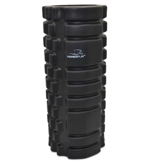 Масажний ролик (роллер) PowerPlay 4025 Massage Roller Чорно-помаранчевий (33x15см.) | Зображення 2