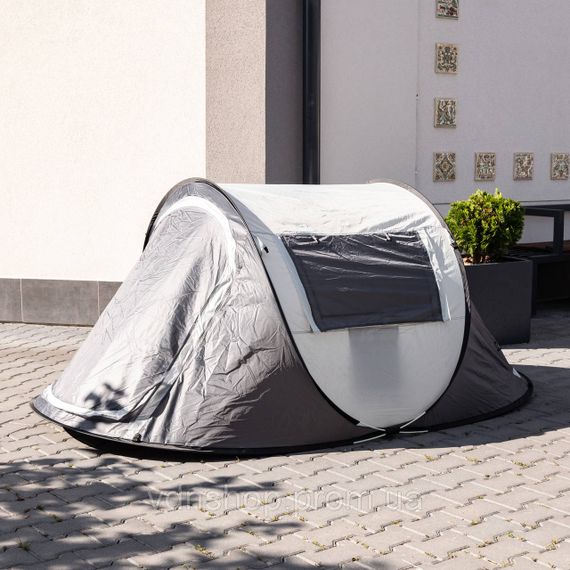 Палатка туристическая  245×145×100 (см) кемпинговая для рыбалки 2 х местная Серый LU-030BE