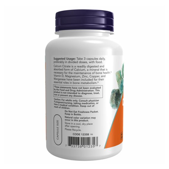 Calcium Citrate - 120 vcaps | Зображення 2