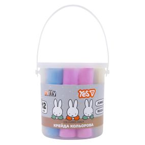 Мел цветной круглый Yes JUMBO Miffy 400566 12 цветов