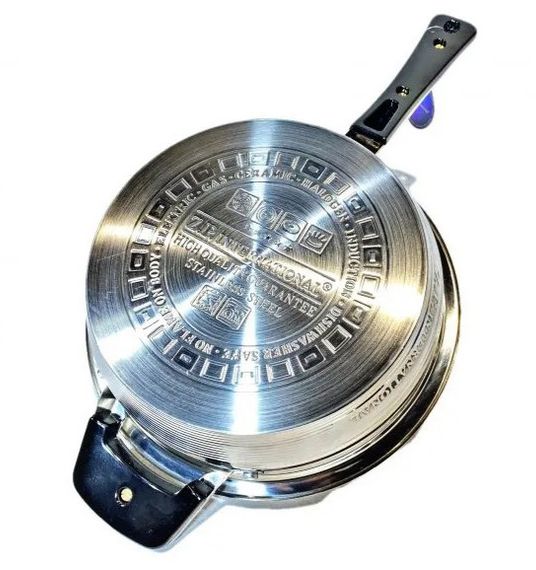 Кастрюля из нержавеющей стали Z.P. International ZP-105 с крышкой 24,0×7,0 см 3,2 л | Зображення 3