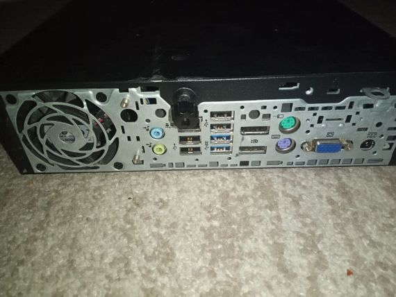 Неттоп Б-клас HP EliteDesk 800 G1 USFF / Intel Core i5-4570S (4 ядра по 2.9 - 3.6 GHz) / 4 GB DDR3 / 60 GB SSD / Intel HD Graphics 4600 / DVD-ROM б/в | Зображення 2
