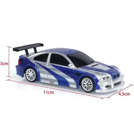 Машинка на радіоуправлінні Jiabaile Drift Car 1:43 – для дрифту, швидкість до 10 км/год синя | Зображення 4