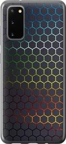 Чохол на Samsung Galaxy S20 Переливні стільники з пластику FCh_010210