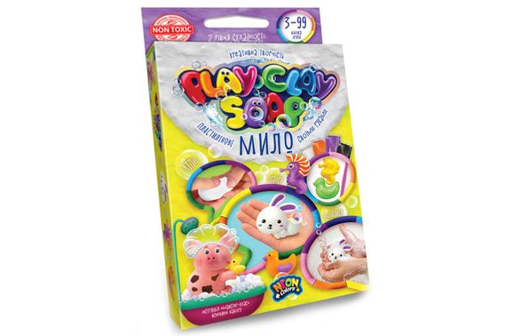 Набір для творчості PCS-02-01U,02U,03U,04U "Пластилінове Мило "PLAY CLAY SOAP" малий DANKO | Зображення 3