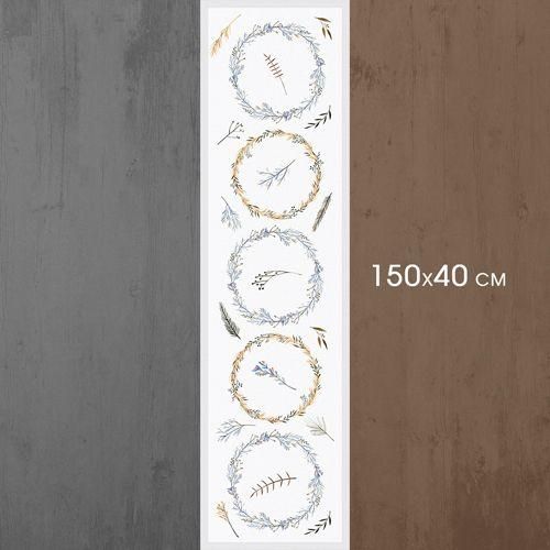 Дорожка на стол Тендітні віночки 150x40 см (DR__25NG013) | Зображення 2