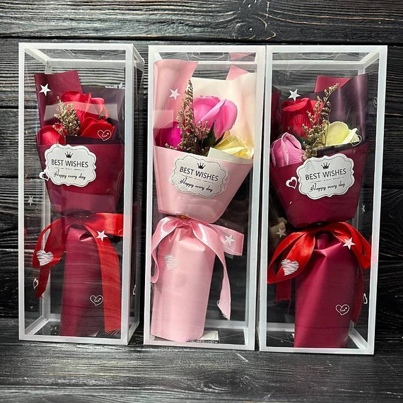 Ароматний букет із мила BEST WISHES, ідеальний подарунок на будь-яке свято