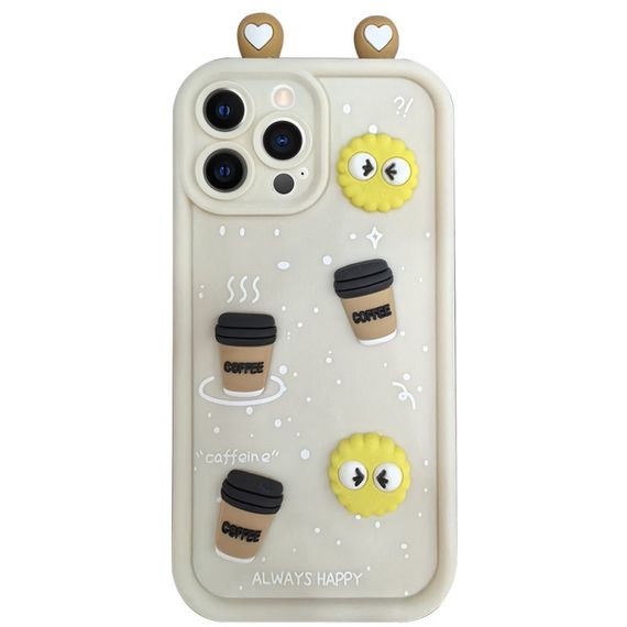 Чехол TPU Toys Case with Ears для Apple iPhone 15 Pro (6.1") Sand