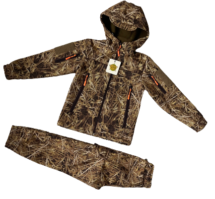 Костюм дитячий ARMY KIDS Скаут Soft-Shell теплий камуфляж Очерет
