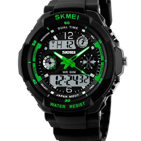 Годинник дитячий Skmei S-Shock Green 0931для дітей від 12 років
