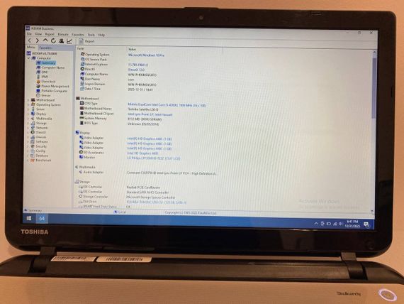 Ноутбук Б-класс Toshiba Satellite L50-B-1DR / 15.6" (1366x768) TN / Intel Core i5-4200U (2 (4) ядра по 1.6 - 2.6 GHz) / 8 GB DDR3 / 128 GB SSD / AMD Radeon R5 M230, 2 GB DDR3, 64-bit / WebCam б/у | Зображення 9