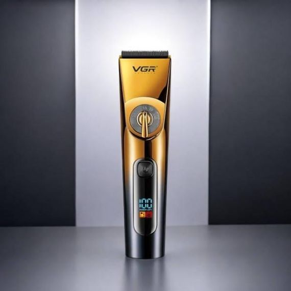 Машинка для стрижки волосся VGR V 663 Чорна із золотим