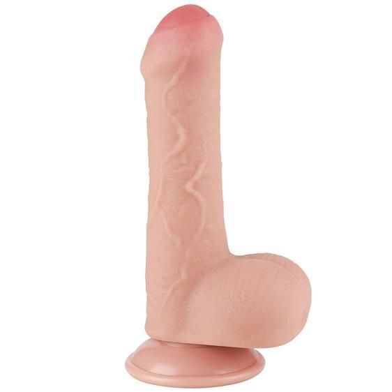 Фалоімітатор - Sliding-Skin Dual Layer Dong 7" Flesh sexstyle | Зображення 1