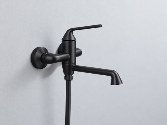 Змішувач для ванни латунь AIM чорний матовий DG13630 (matte black) | Зображення 1