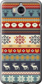 Чехол на Huawei Y5 2017 Рождественский орнамент "3303u-992-17620"