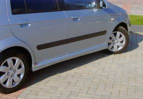 Боковые юбки (под покраску) для Hyundai Getz