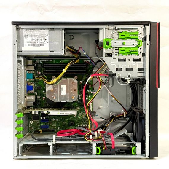 Робоча станція Fujitsu Celsius W530 Workstation Tower / Intel Xeon E3-1246 v3 (4 (8) ядра по 3,5 - 3,9 ГГц) / 16 ГБ DDR3 / 240 ГБ SSD + 1000 ГБ HDD / nVidia Quadro 600, 1 ГБ GDDR3, 128-біт / DVD-ROM / 380 Вт б/в | Зображення 6