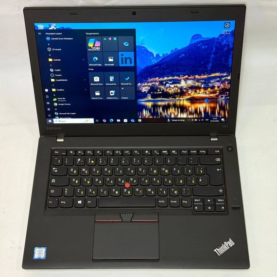 Ноутбук Б-класс Lenovo ThinkPad T460 / 14" (1920x1080) IPS / Intel Core i5-6300U (2 (4) ядра по 2.4 - 3.0 GHz) / 8 GB DDR3 / 128 GB SSD / Intel HD Graphics 520 / WebCam / Windows 10 Pro / Два АКБ б/у | Зображення 2