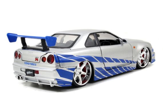 Игровая металлическая машинка Fast and Furious Ниссан Скайлайн BNR-34 2002 | Зображення 6