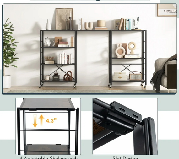 Стелаж Costway Scooby складаний в стилі Loft | Зображення 7
