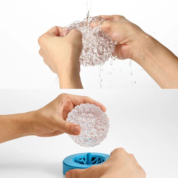 Мастурбатор Tenga Geo Aqua Clear, новий матеріал, ніжні хвилі | Зображення 3